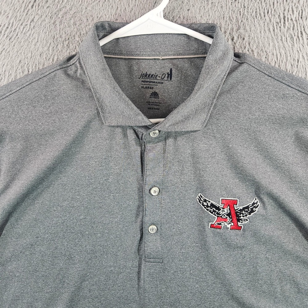 johnnie-O Gray Auburn Polo